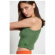 Bodytalk Γυναικεία αμάνικη μπλούζα Crop Top